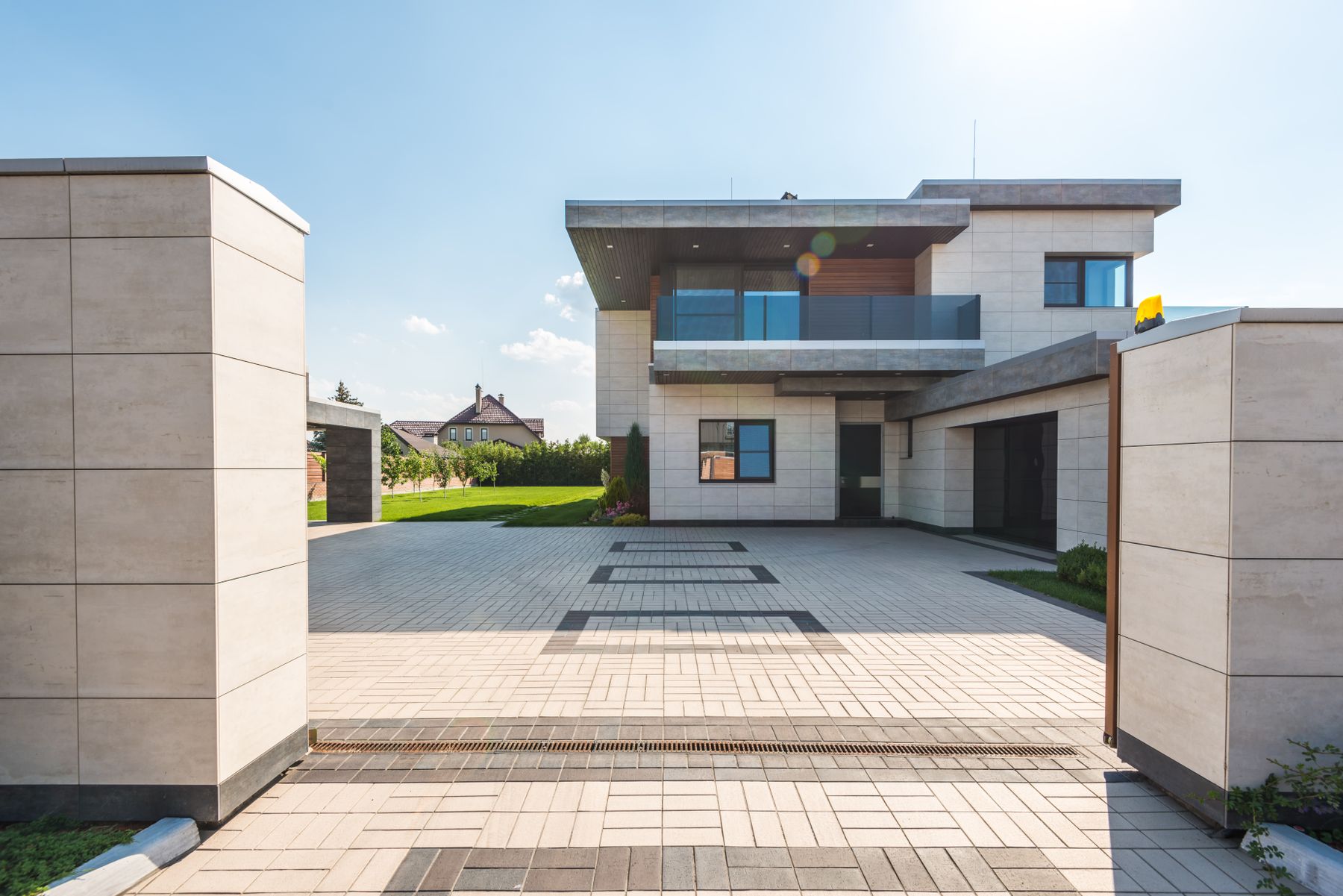 Beautiful contemporary two-storey house exterior